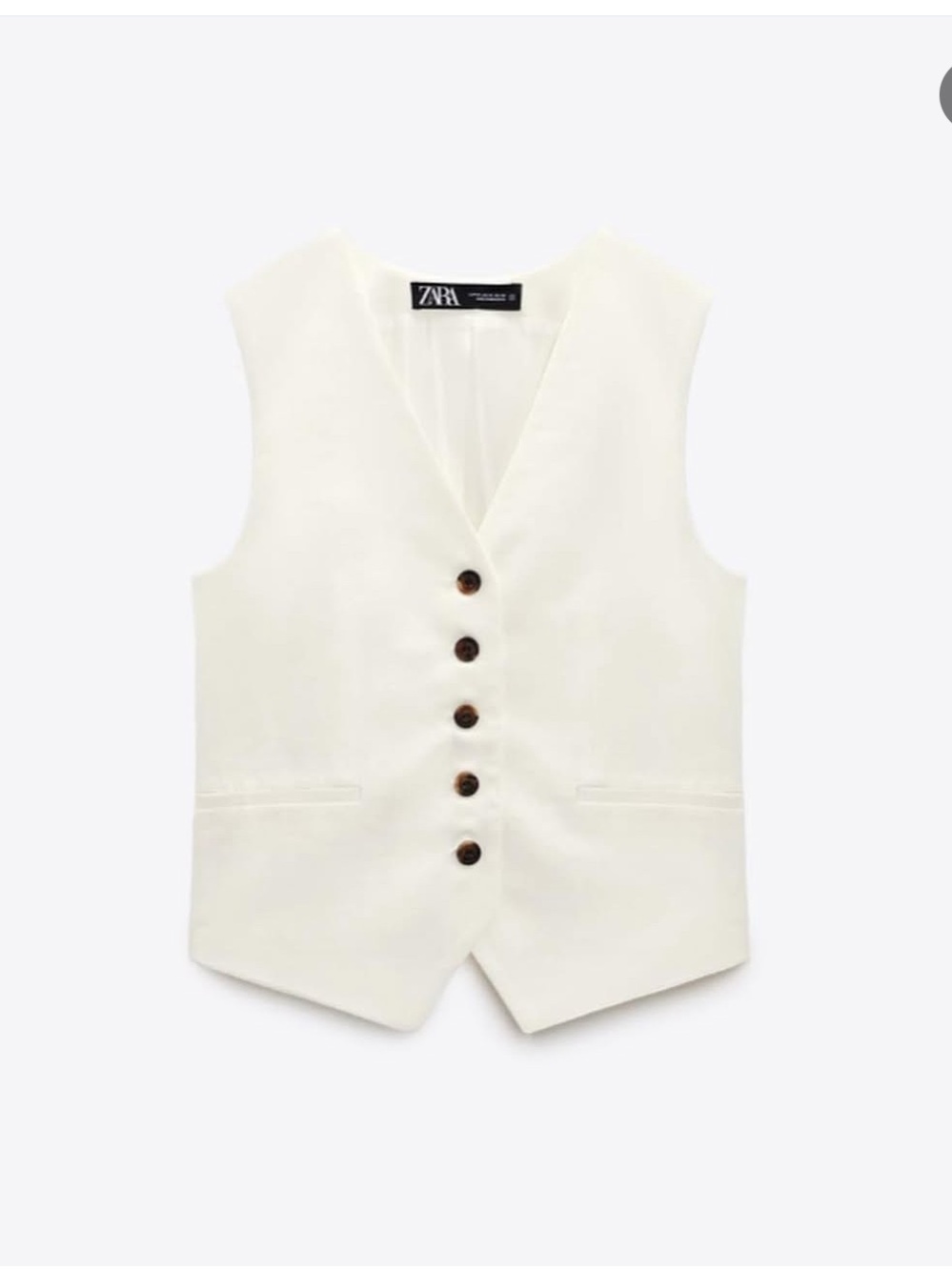 Zara Cream Vest Top